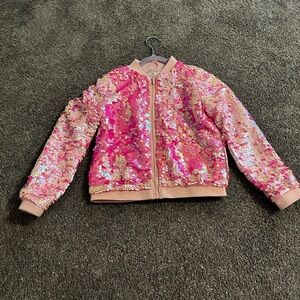 H&M Light Pink Sequin Jacket